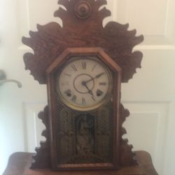 Gingerbread clock MANUFACTURED BY HIE .E . INCRAllAM & CO BRISTOl . CONN Need Work