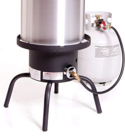 Camp Chef SHP-RL High Pressure Single Burner Cooker with Detachable legs and Round top, Black