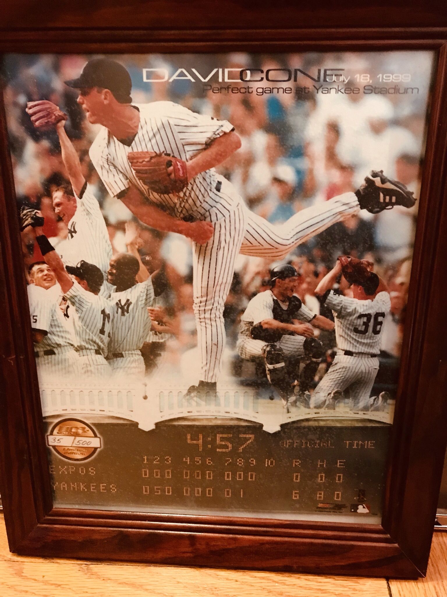 Yankees David Cone’s 1999 Limited Edition Print Of His Perfect Game