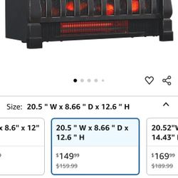 duraflame Electric Log Set 1,000 Sq Ft Heater, Faux Logs Insert with Infrared Flames for Existing Fireplaces, Remote Control Included
