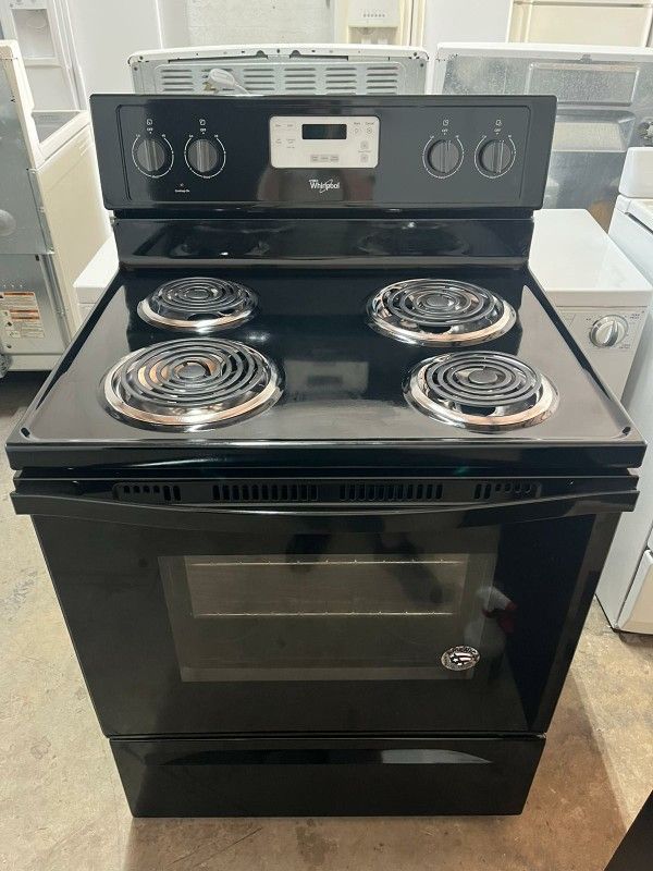 Stove Whirpool Black Great Condition