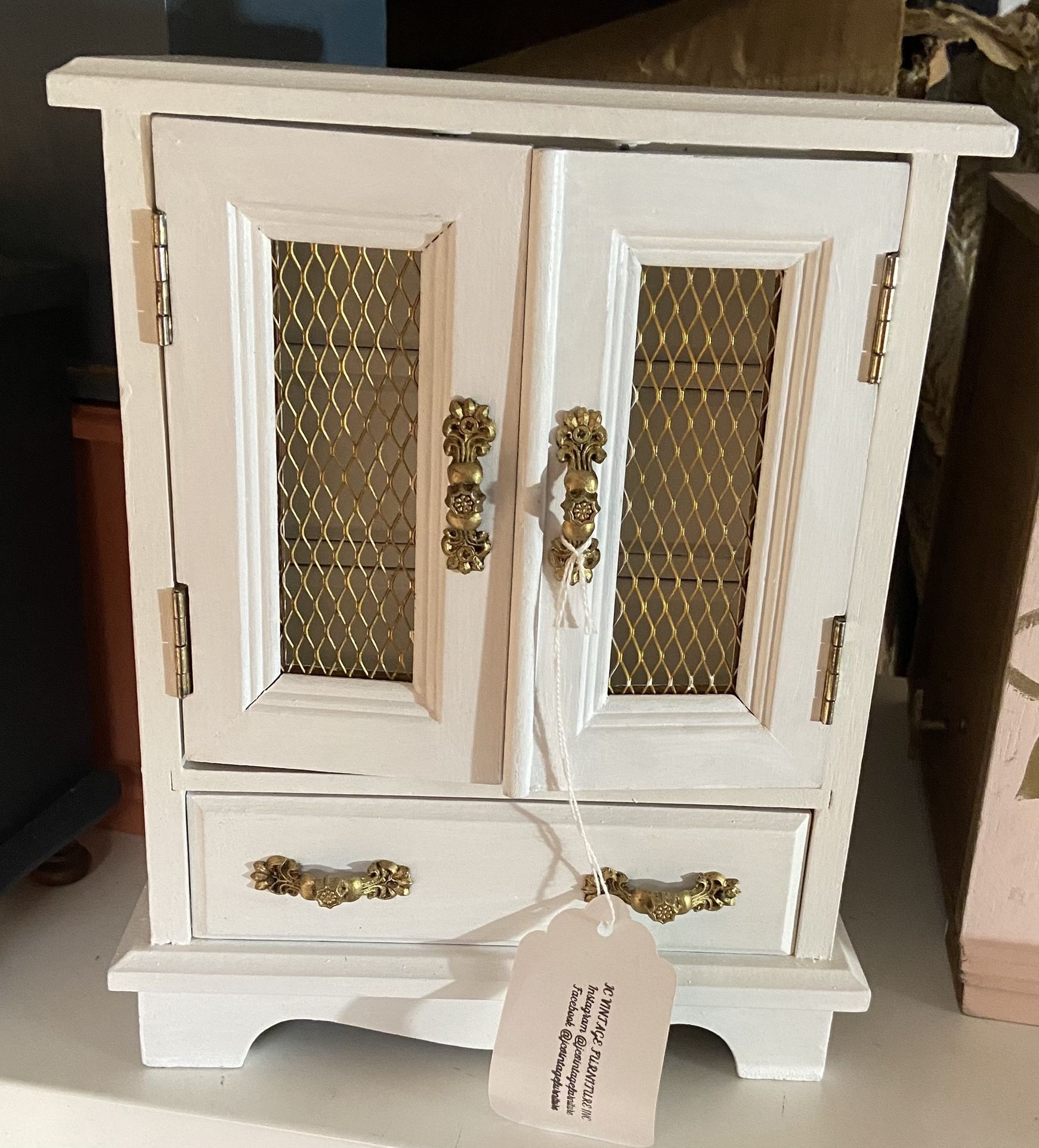 Hand Painted Wooden Jewelry Box