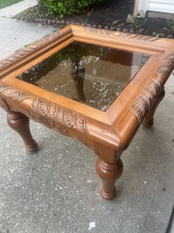 Glass End Table