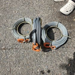 20 Foot Cable 1half Inch Swedged Hook