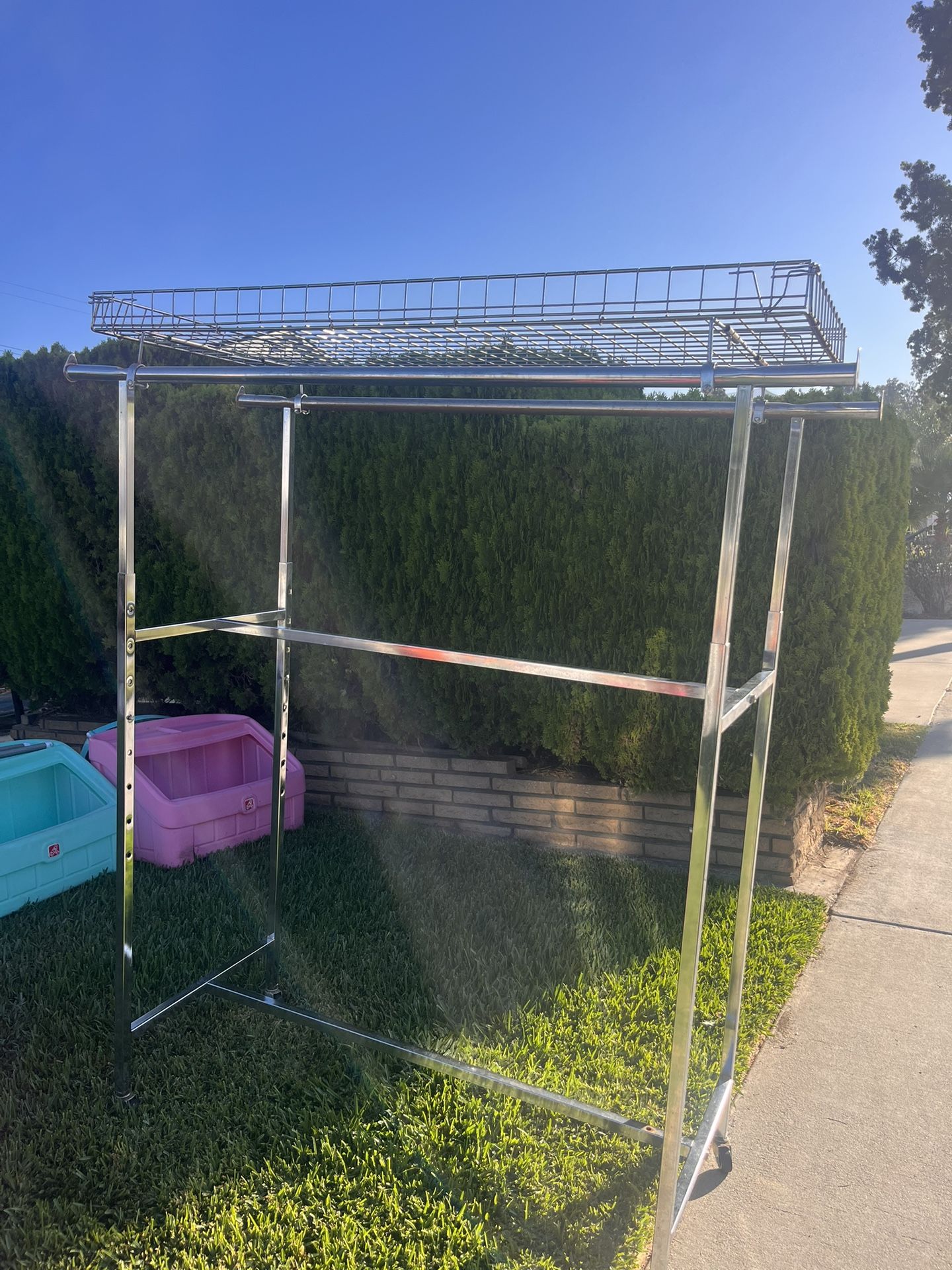 Double Clothing Rack
