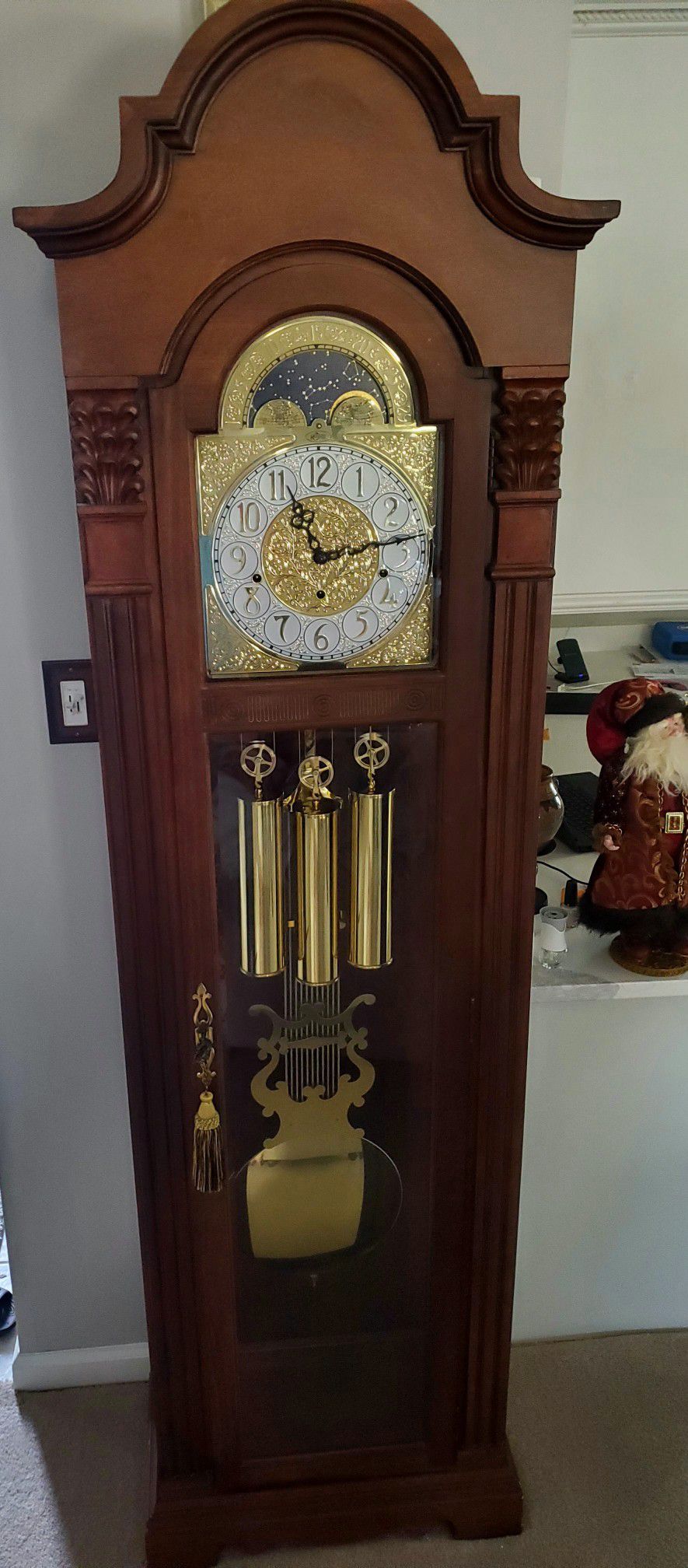 Ridgeway Grandfather Clock With Moon Phase