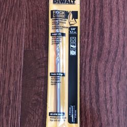 Dewalt DW5225 1/4" X 6" Hammer & Percussion Masonry Drill Bits ( no spin shank)
