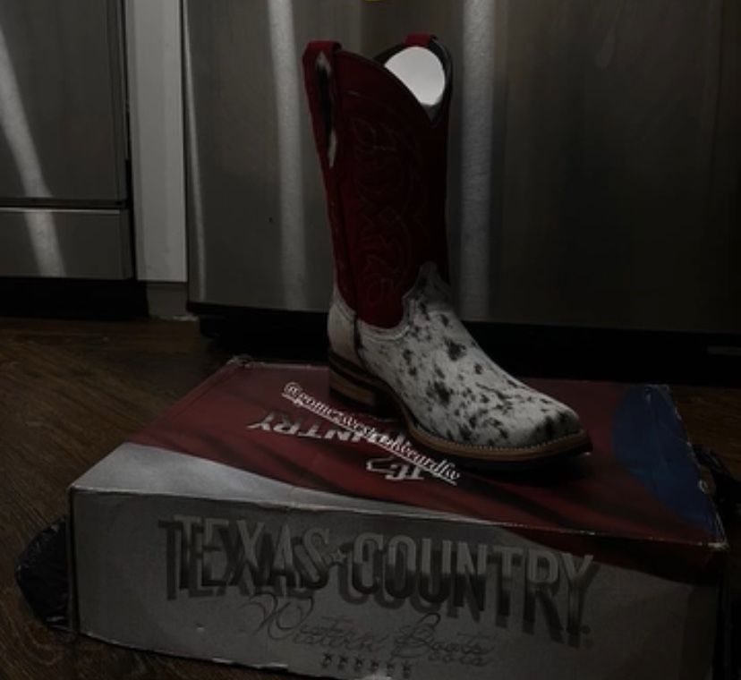 Cowhide Boots Size 9