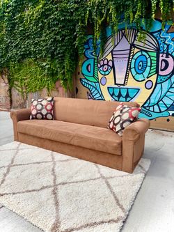 Tan  3-Seater Sofa/Bed