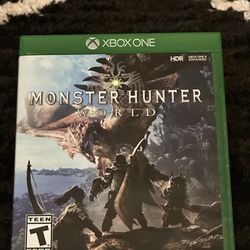 Xbox One Series X  Monster Hunter World Game Great Condition $18 OBO