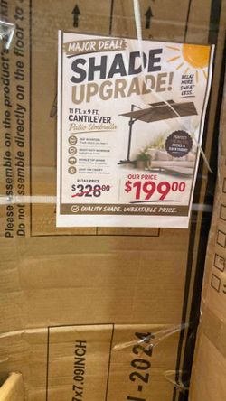 11ft x 9ft Offset Patio Umbrella