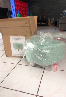 Brand new faux fur stool