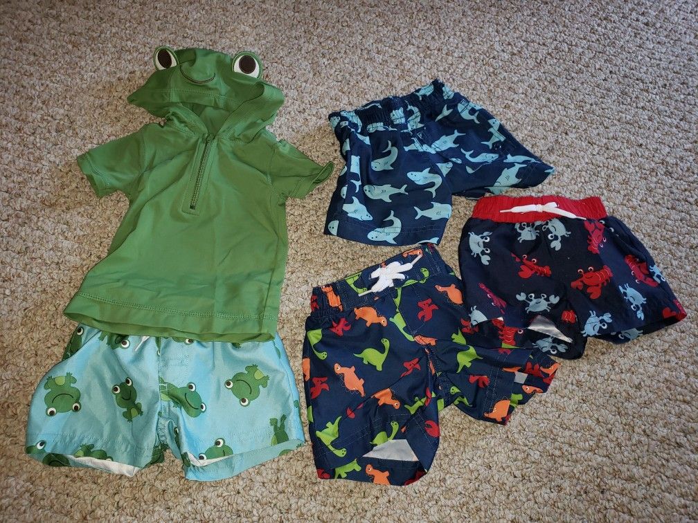 0 to 3 month boys swim lot bathing suit