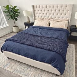 California King Bed Frame and Mattress