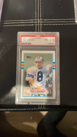 1989 Topps traded Troy Aikman trading card
