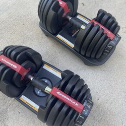 Bowflex SelectTech 552 Adjustable Dumbbells (Pair) — Excellent Condition