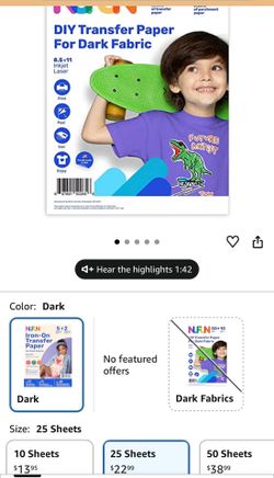 25 sheets transfer paper