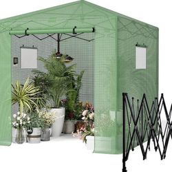 Pop Up Greenhouse 8x12FT, Pop Up Green House for Outdoors, Portable Greenhouses, Walk-in Greenhouses