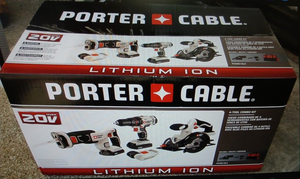 Porter-Cable 20V Cordless 4-Tool Combo Kit - New