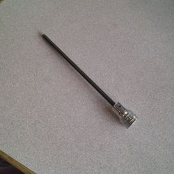 Snap-on Tools Chrome 3/8ths dr Standard Long Hex Driver 3/16" 