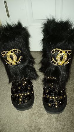 Channel boots. Worn Twice size 6 Very Comfortable. Bought Them But Now Cleaning Out Closet