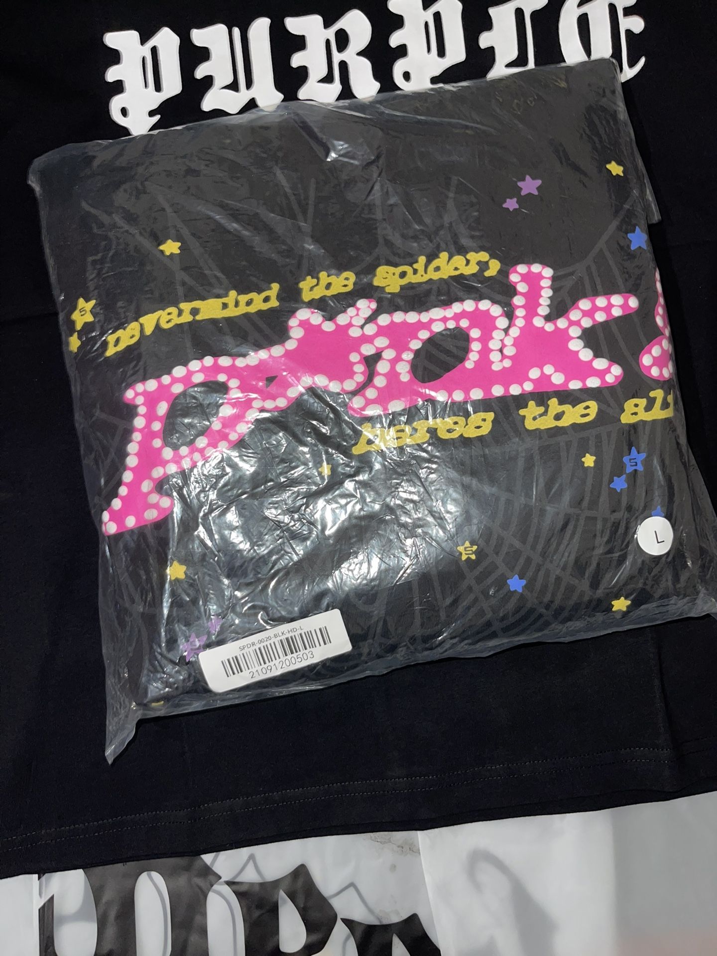 Brand New Sp5der & Denim tears Hoodies Size Large