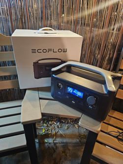 Ecoflow river max output 600w  power station