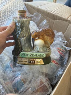 Vintage collector whiskey bottles