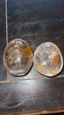 Clear Quartz w/hematite Crystals