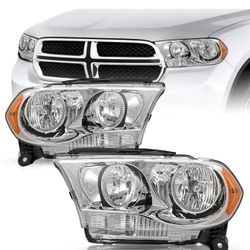 2011- 2013 DODGE DURANGO HALOGEN HEADLIGHTS [NEW]