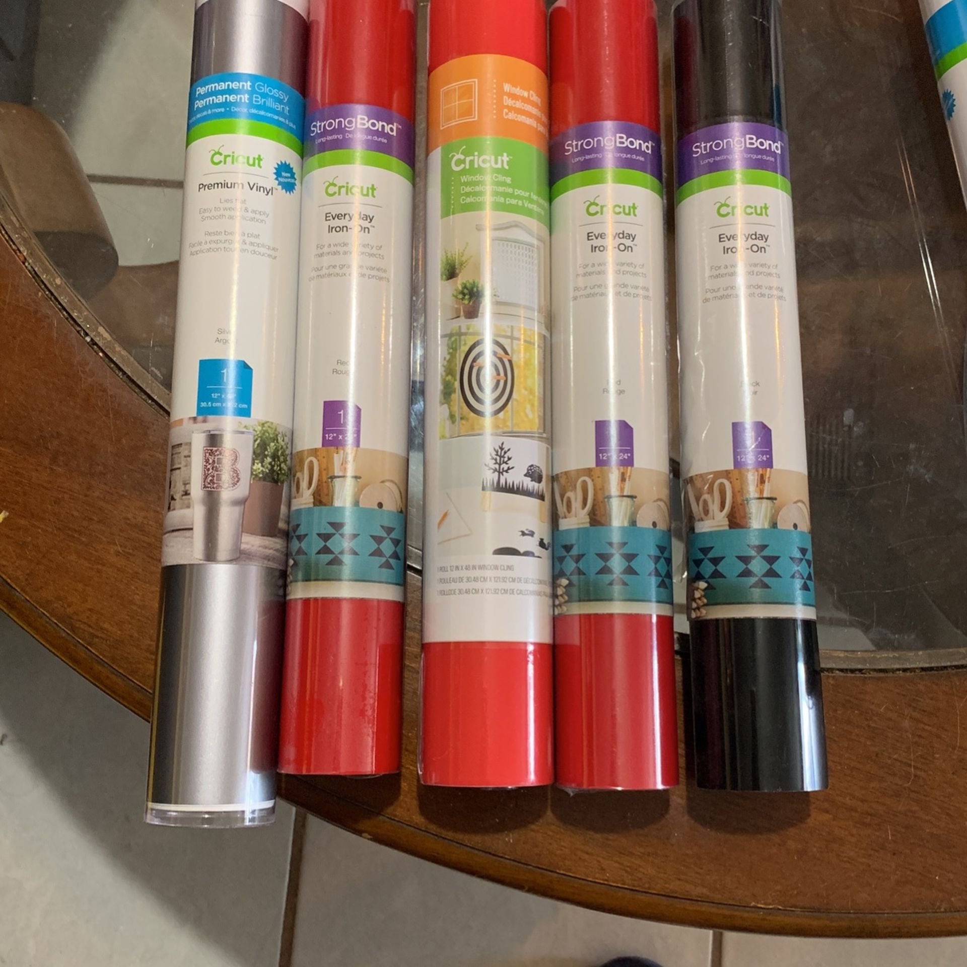 Cricut Vinyls and Iron Ons 