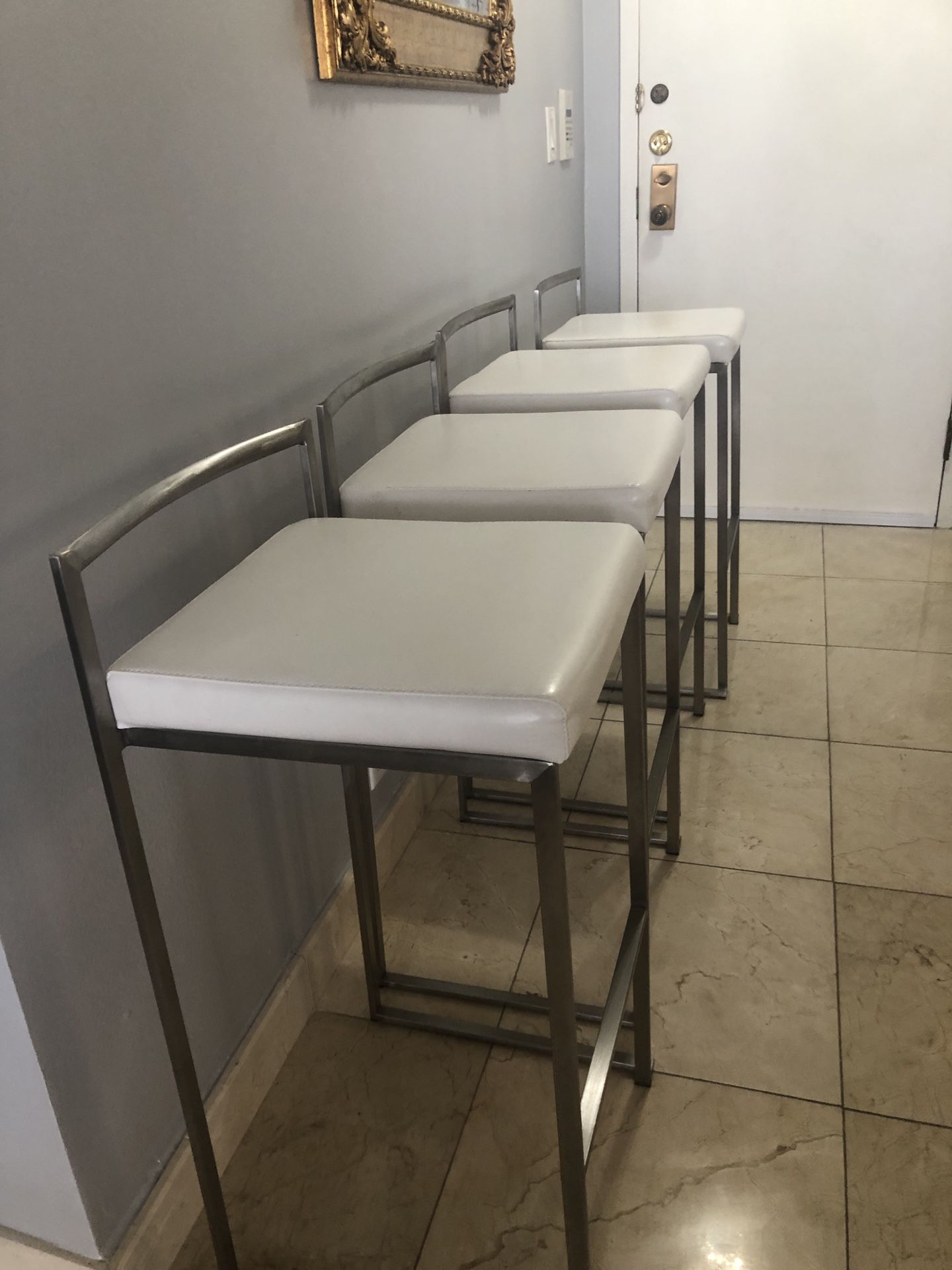 Barstools-Fuji - Stackable Set Of Four Barstools