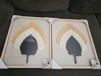 2 shadow box picture frames