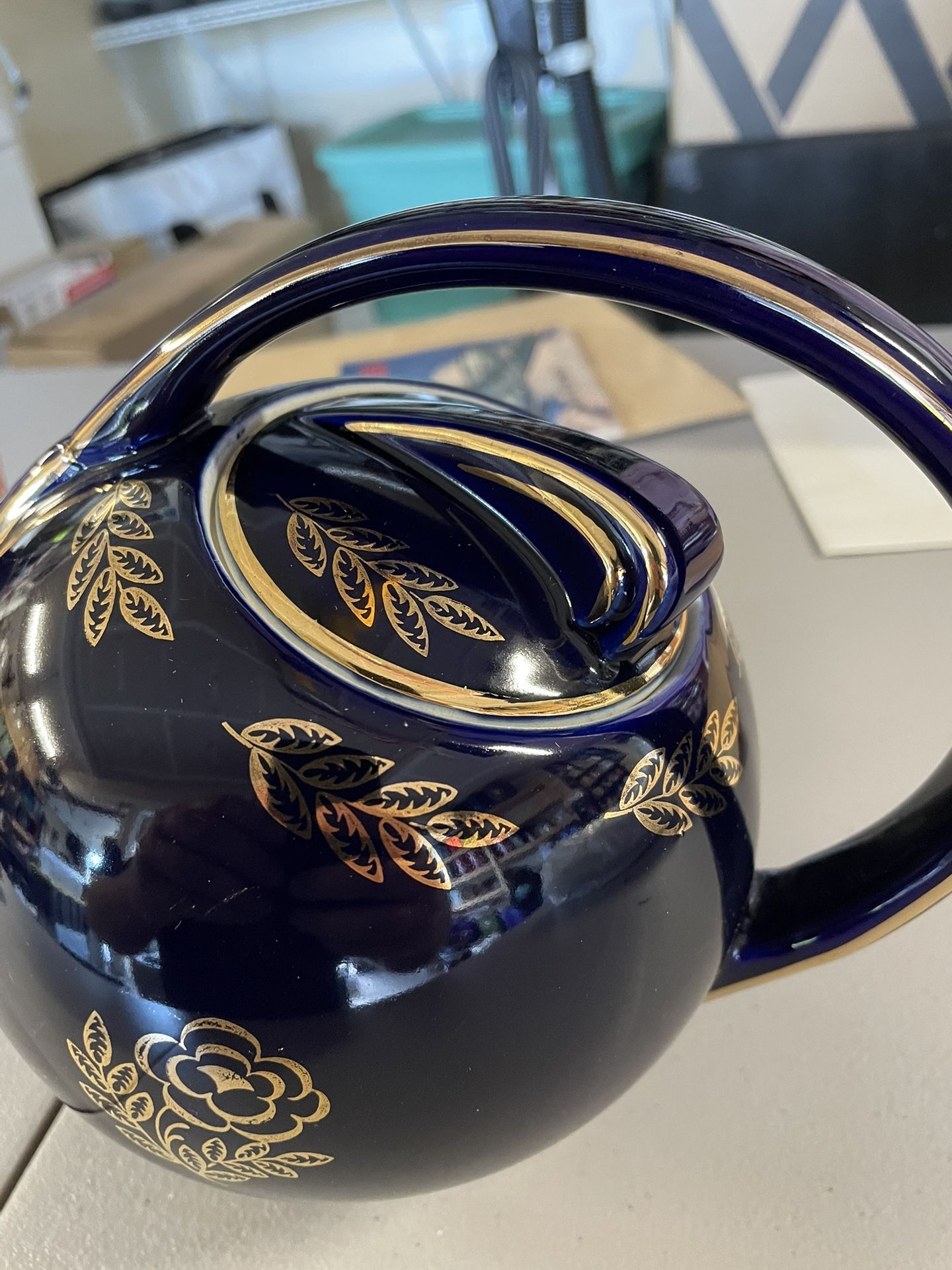 Vintage Hall China Art Deco Tea Pot