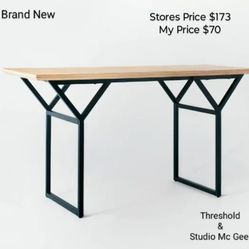 Brand New Threshold & Studio MC Gee South Coast Large Writting Desk Or Console Table