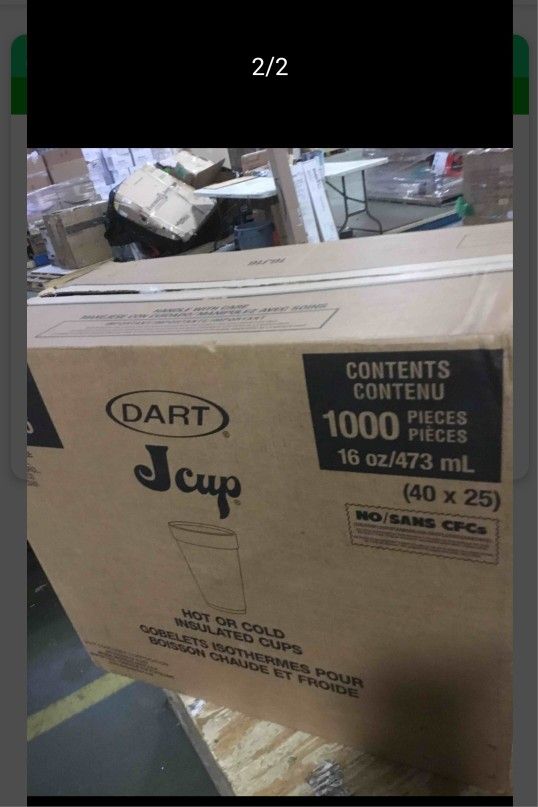 16 Oz Cups 1000 Pieces