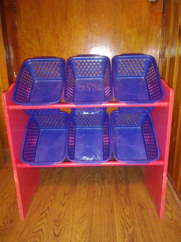 Sesame Street 6 Bin Toy Storage