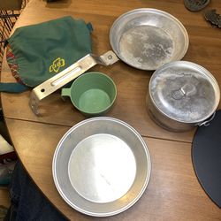 Vintage 1960s Official Girl Scout Mess Kit - Complete