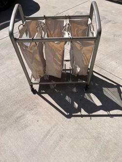 Laundry 3 Slot Rack on Rollers