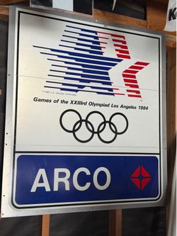 1984 Olympic medal sign