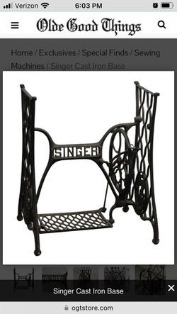 Sewing Machine Base . Singer and New Home available