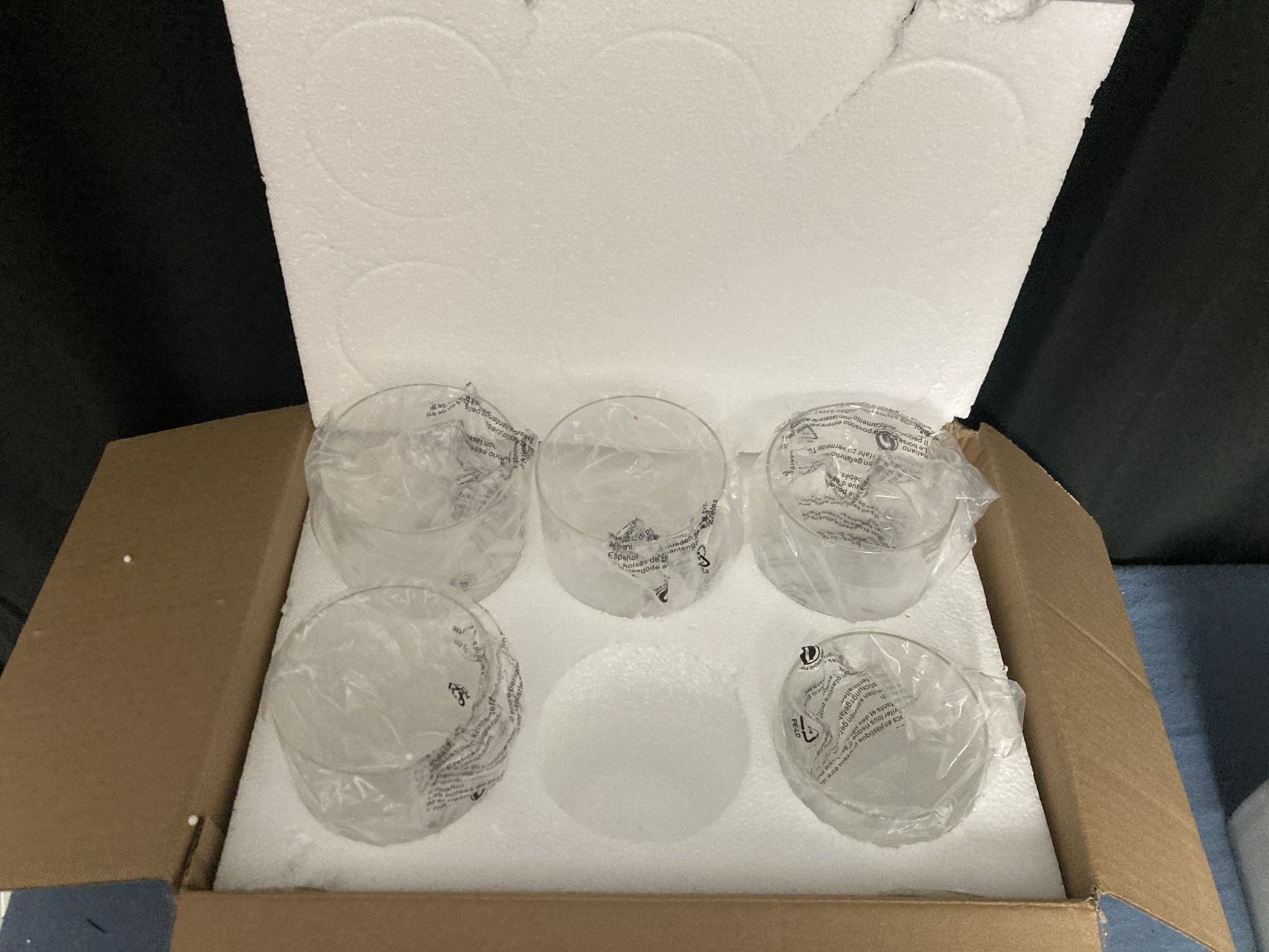 5 Clear Glass Shades
