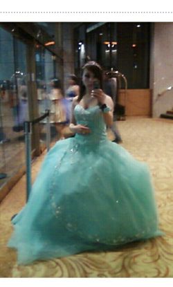 Turquoise Elegant Dress SIZE SMALL