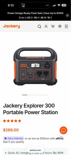 Jackery Explorer 300 Portable Power Station