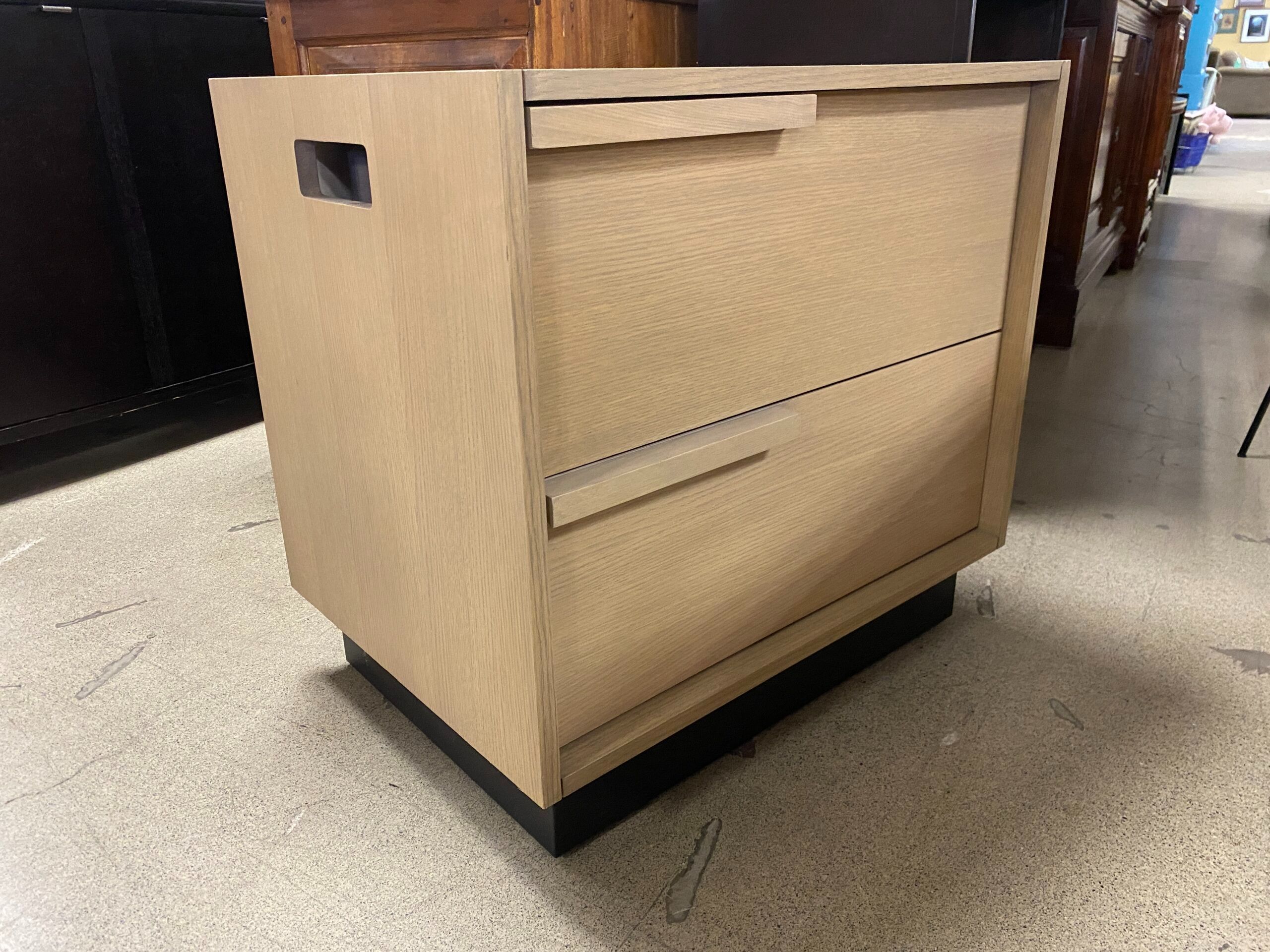 FURNITURE ATELIER Blonde Nightstand w/ Drawers