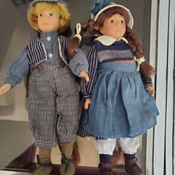 New Porcelain Boy And Girl Dolls 
