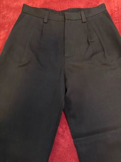 PLEATED WIDE FIT PANTS