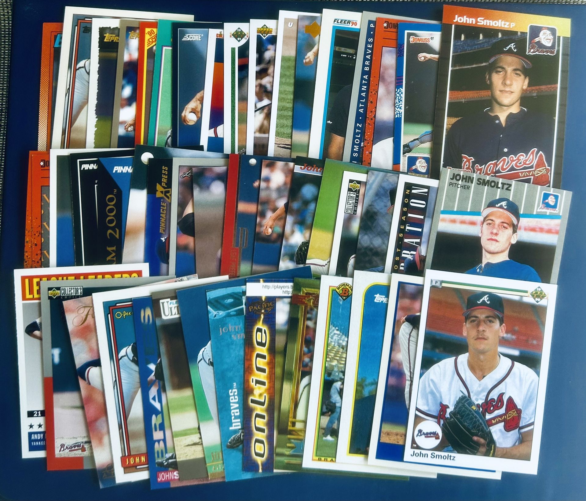 John Smoltz Rookie Baseball Card Lot