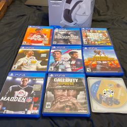 Ps4 Games And Head Set