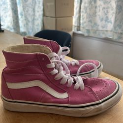 Pink vans Woman's 9 Men's 7.5